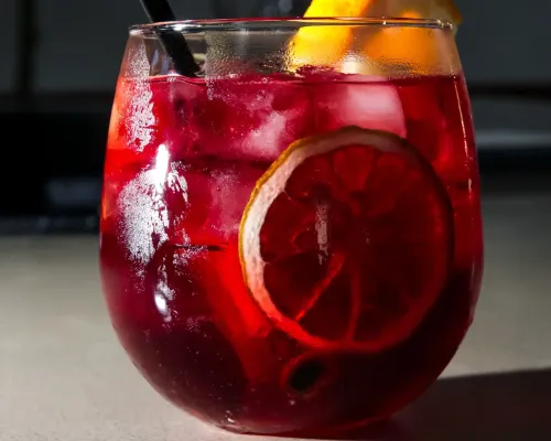Red cocktail