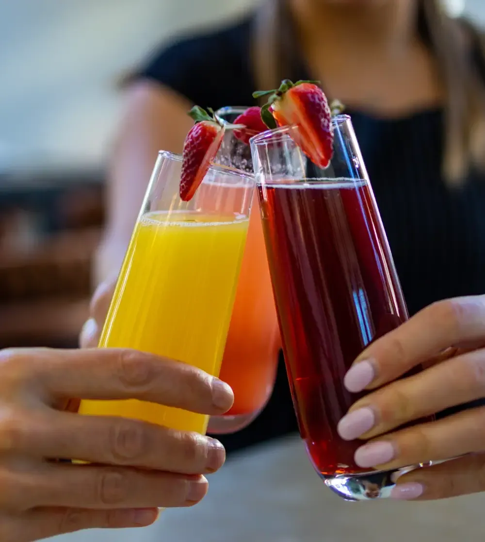 glasses with champain